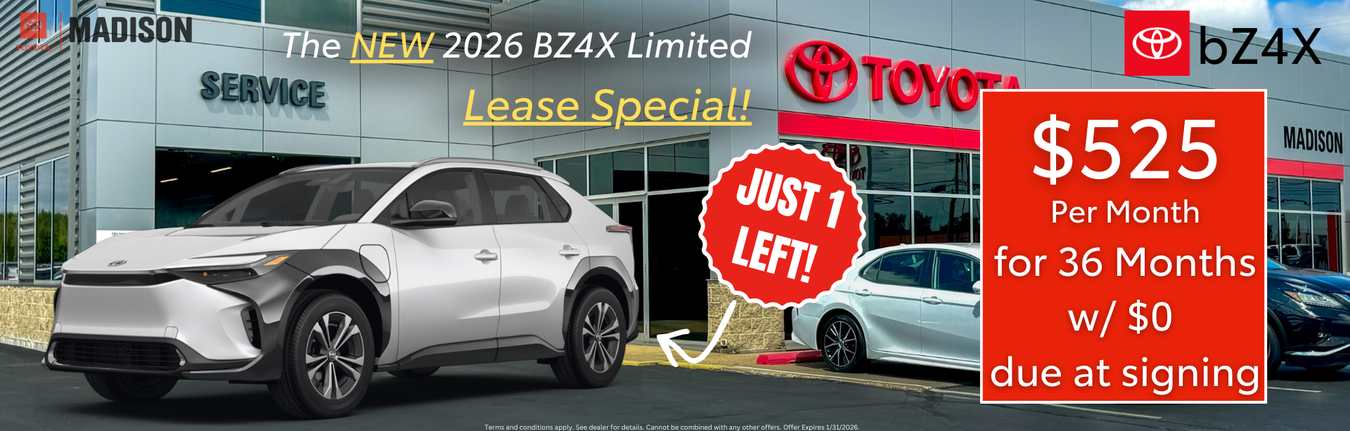 BZ4X Lease Special
