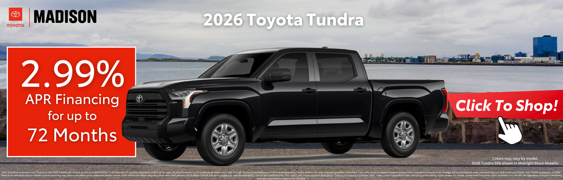 The new Tundra at Toyota of Madison