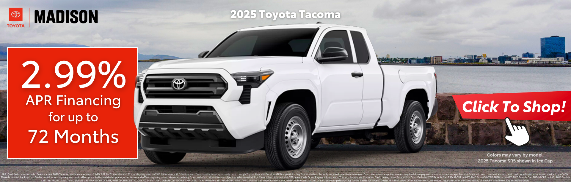 The new Tacoma at Toyota of Madison