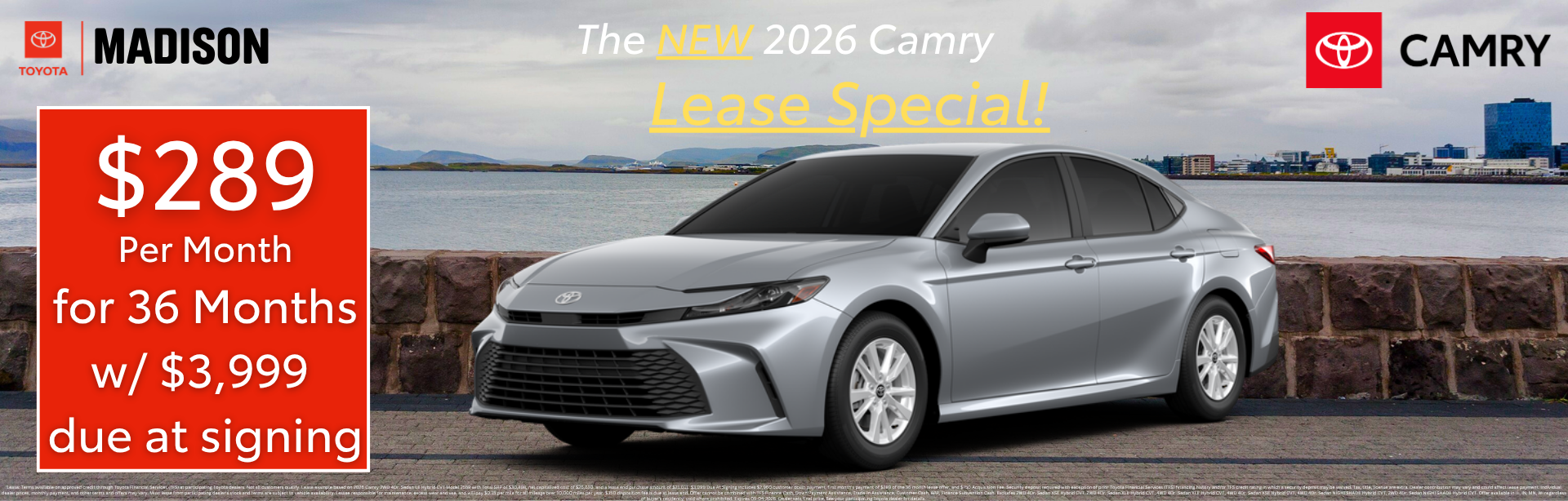 The new 2026 Camry at Toyota of Madison