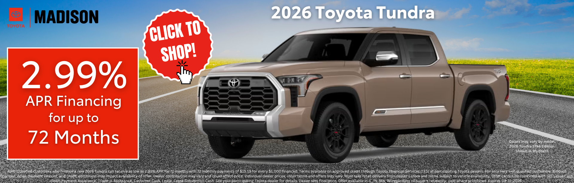 The New Tundra at Toyota of Madison