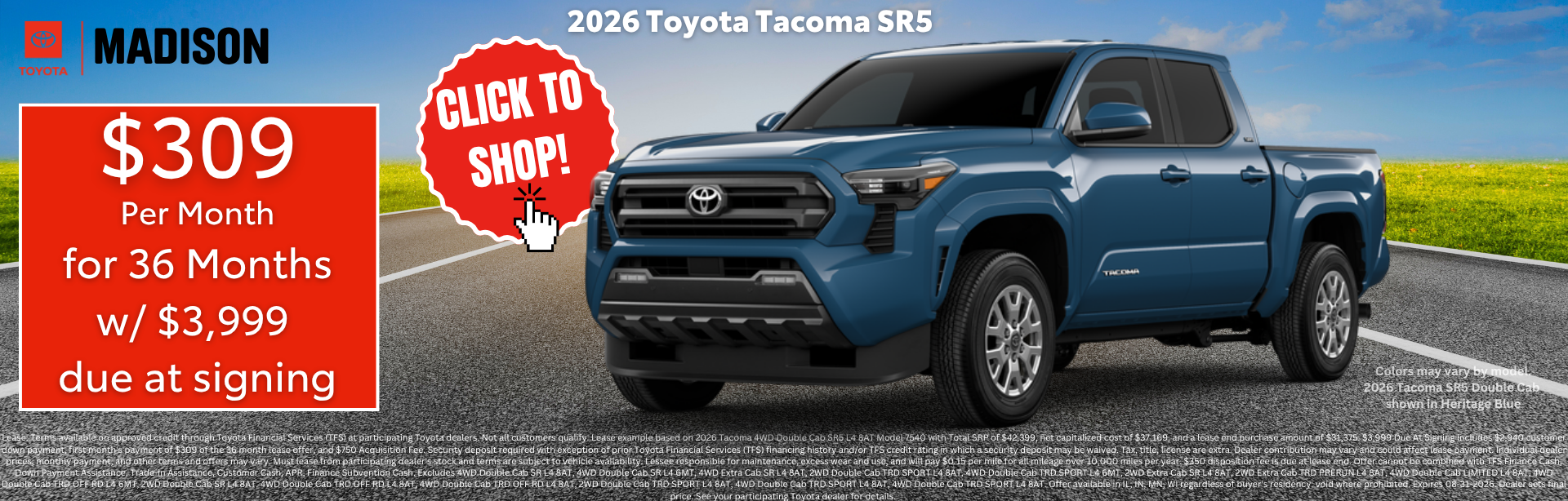 The New Tacoma at Toyota of Madison